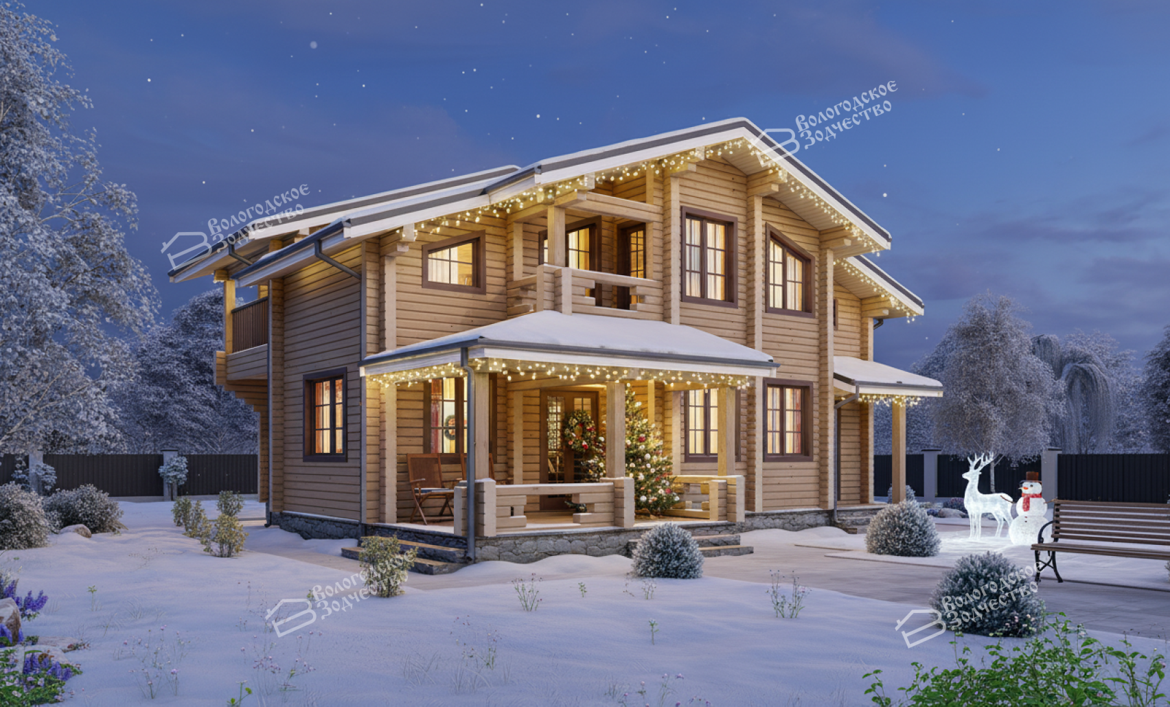 Дом из клееного бруса VZ-383