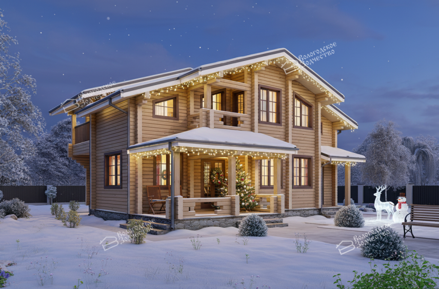 Дом из клееного бруса VZ-383