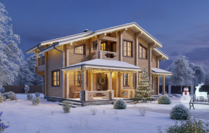 Дом из профилированного бруса VZ-383