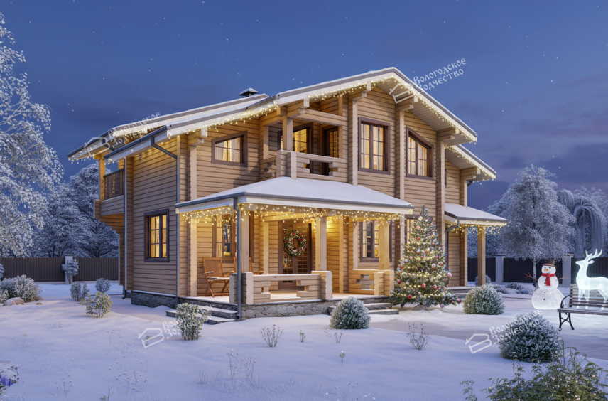 Дом из профилированного бруса VZ-383