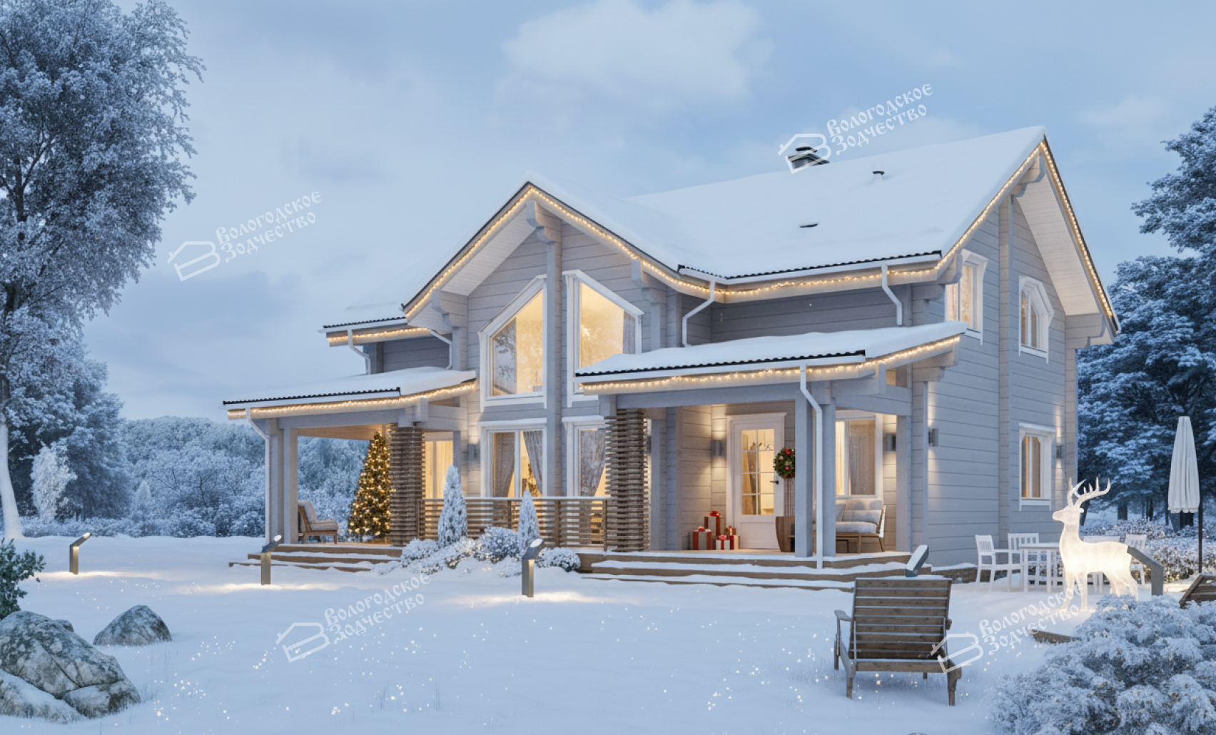 Дом из клееного бруса VZ-386