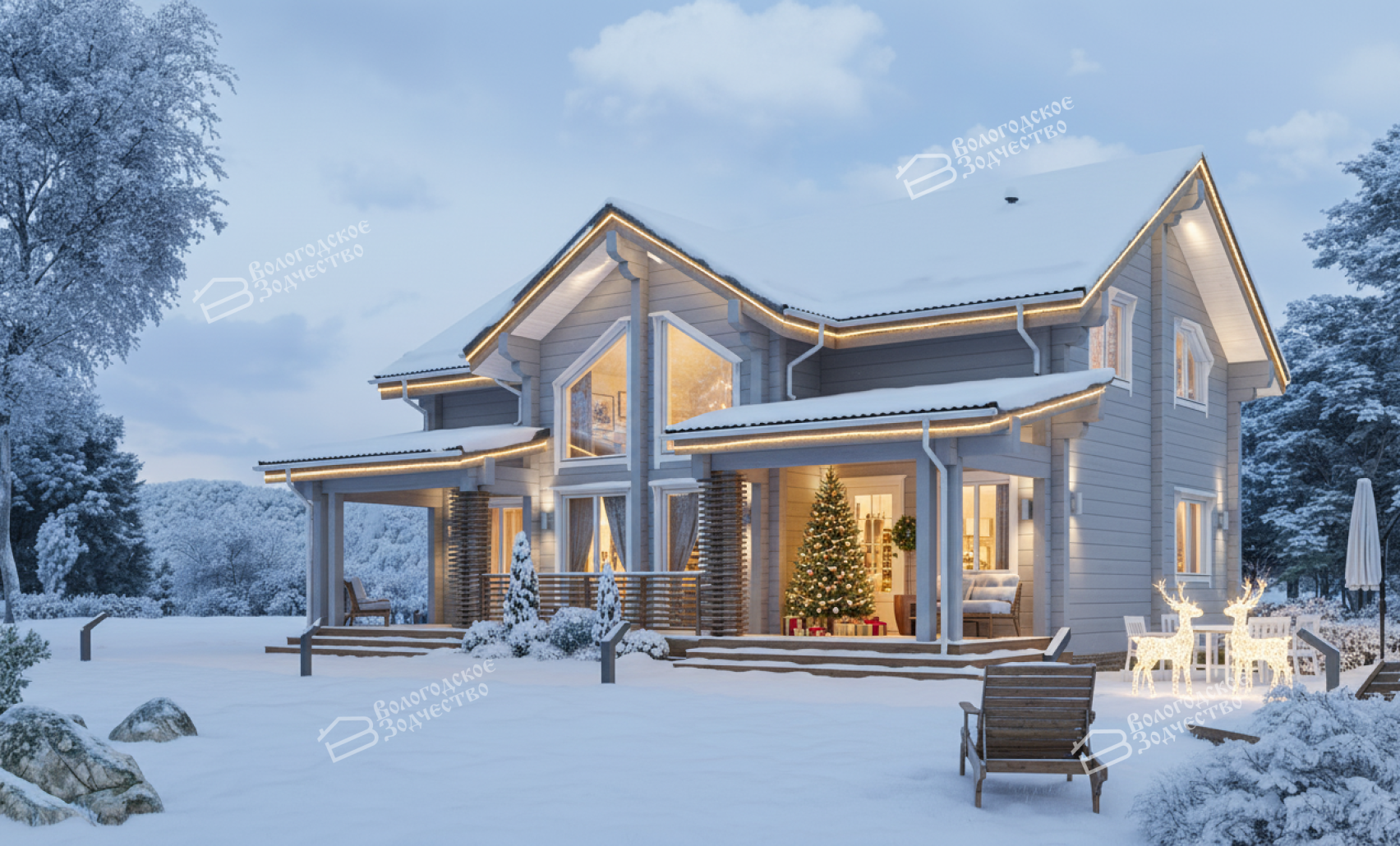 Дом из профилированного бруса VZ-386