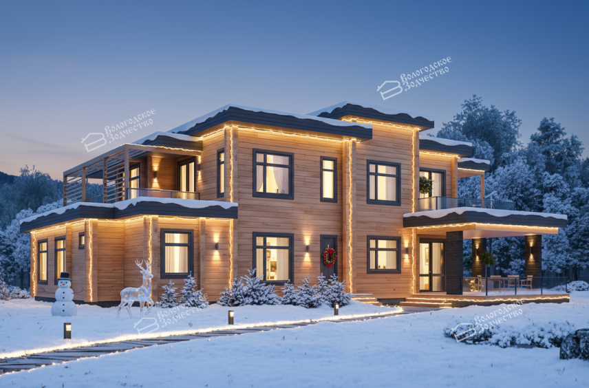 Дом из клееного бруса VZ-387