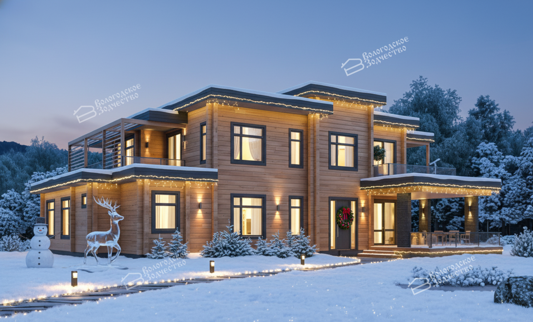 Дом из профилированного бруса VZ-387