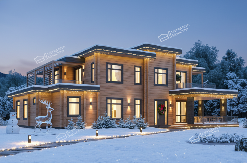 Дом из профилированного бруса VZ-387