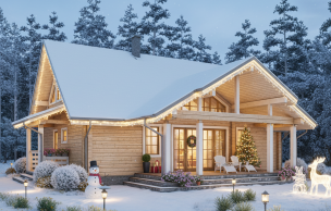 Дом из клееного бруса VZ-388 