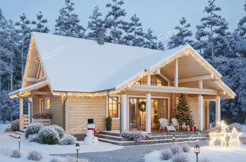 Дом из профилированного бруса VZ-388 