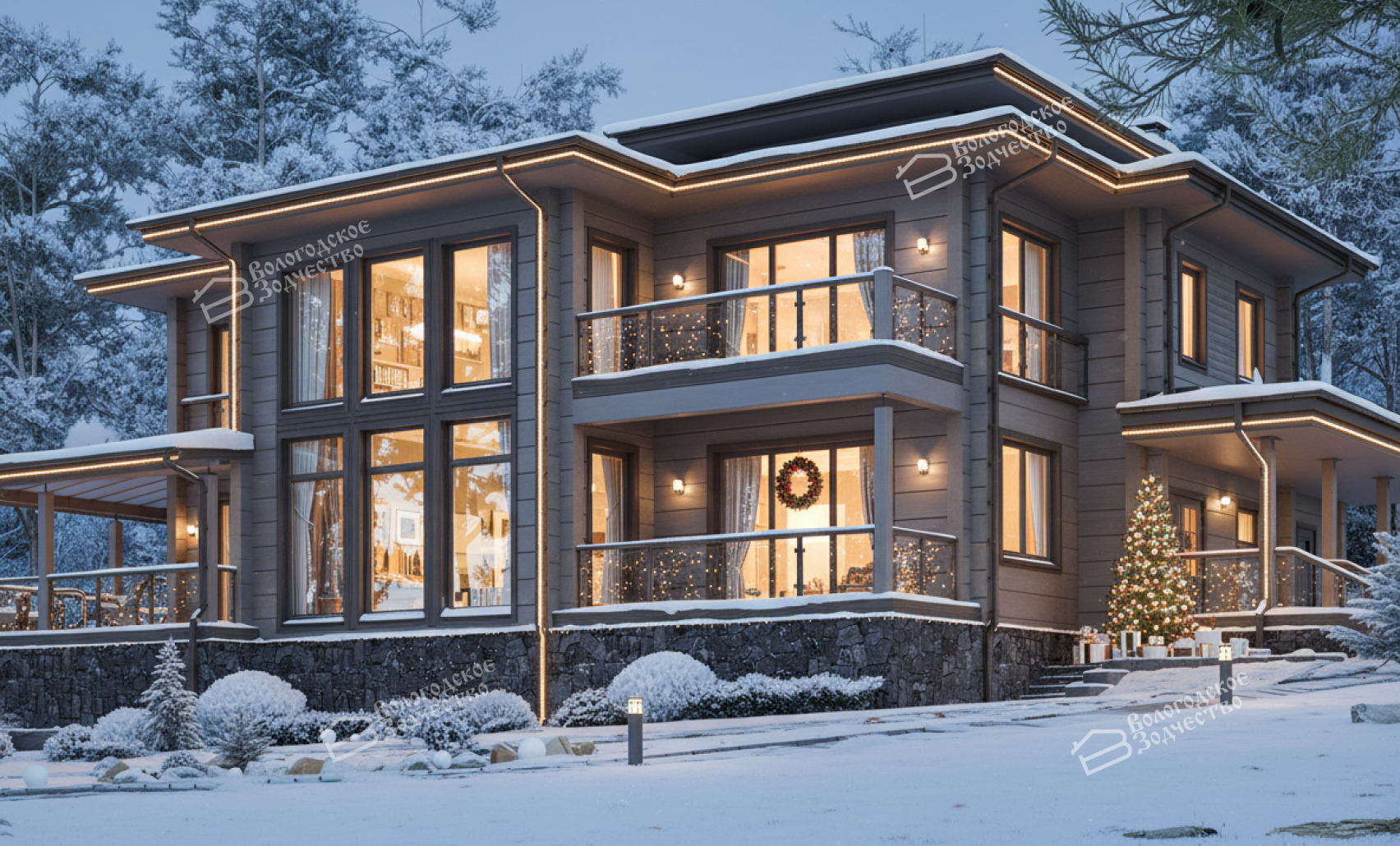 Дом из клееного бруса VZ-389