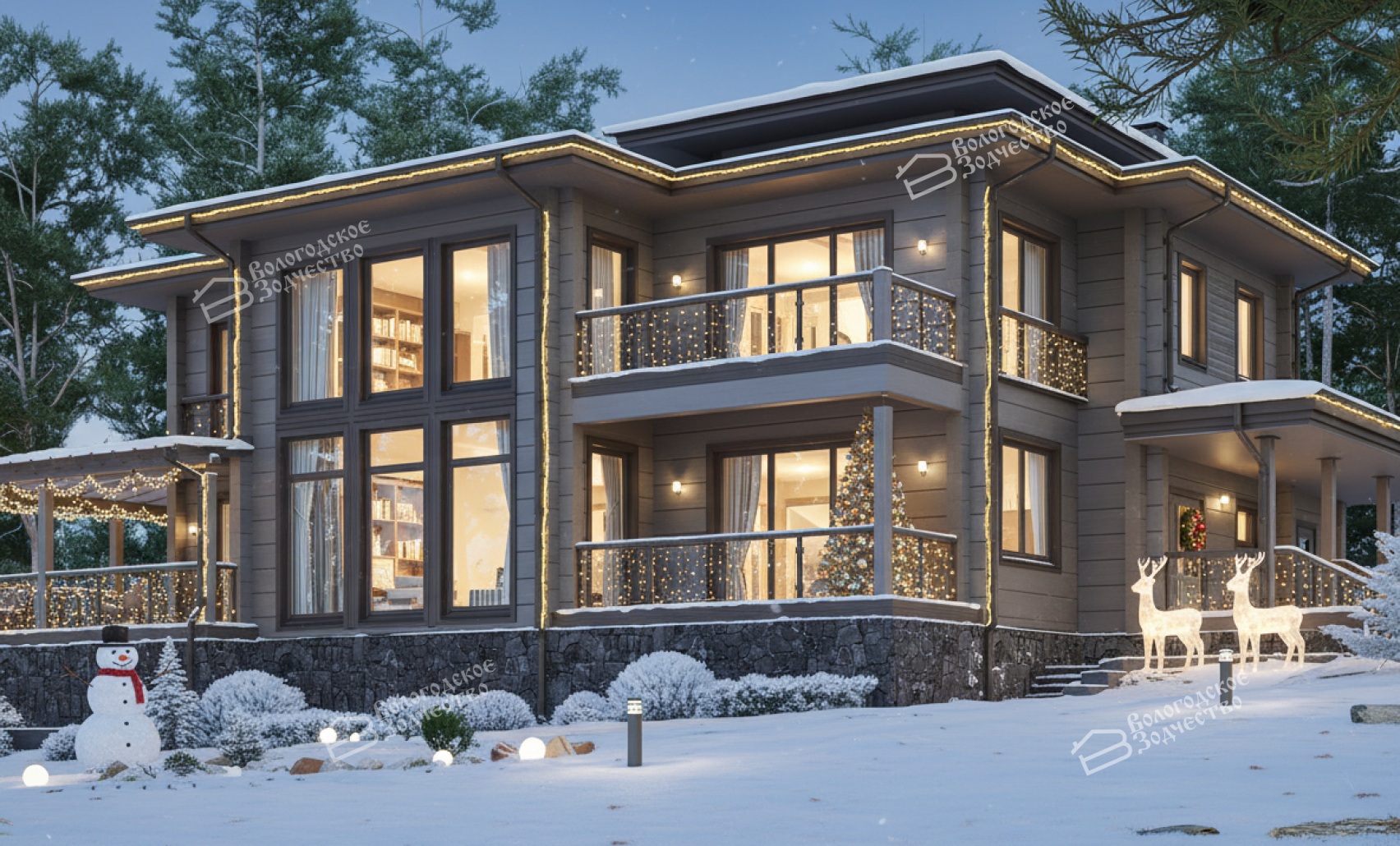 Дом из профилированного бруса VZ-389