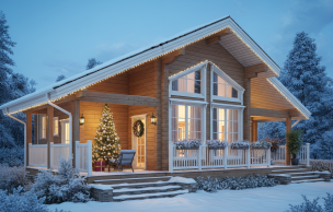 Дом из клееного бруса VZ-390 