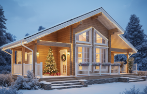 Дом из профилированного бруса VZ-390 