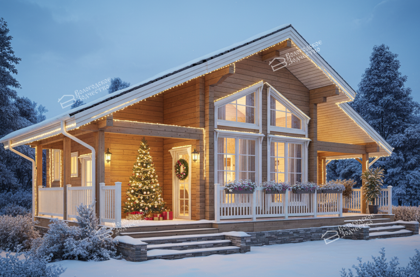 Дом из профилированного бруса VZ-390 