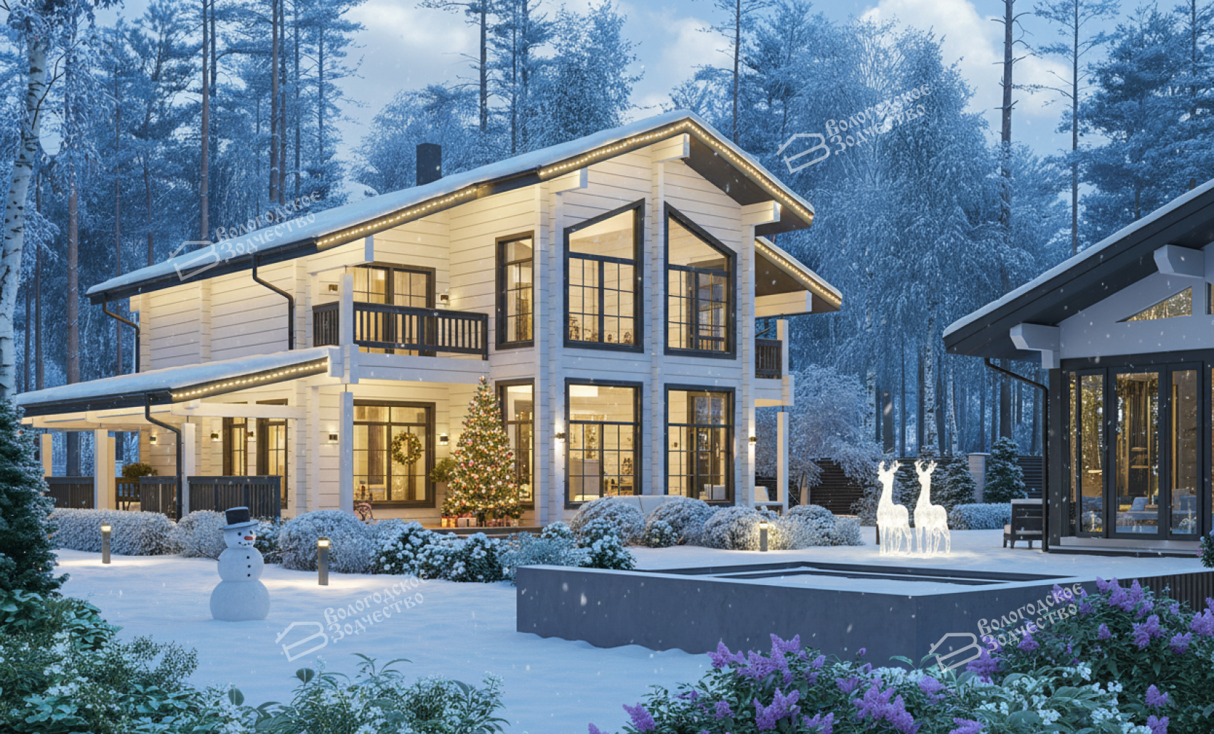 Дом из профилированного бруса VZ-391