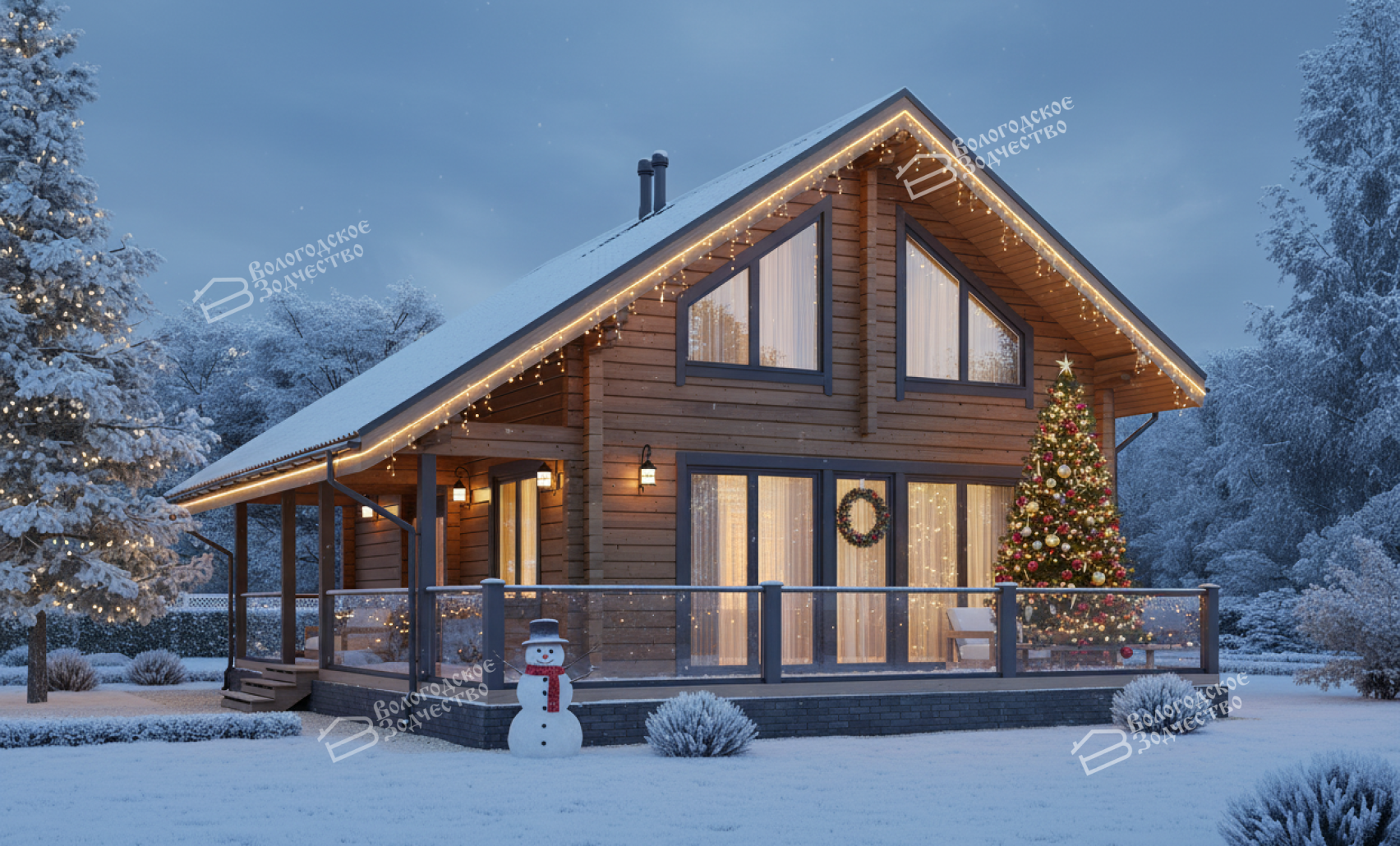 Дом из клееного бруса VZ-392 