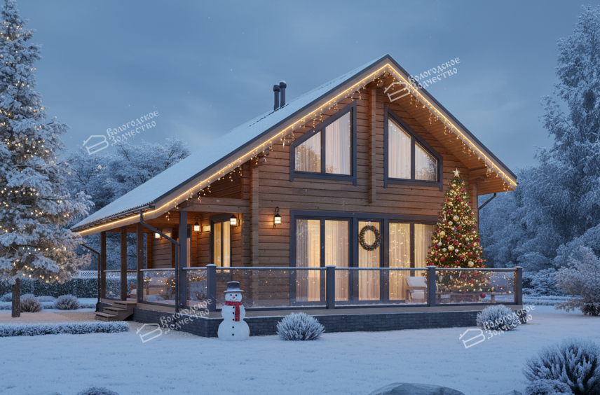 Дом из клееного бруса VZ-392 