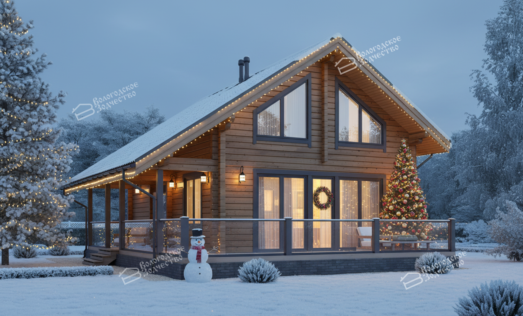 Дом из профилированного бруса VZ-392 