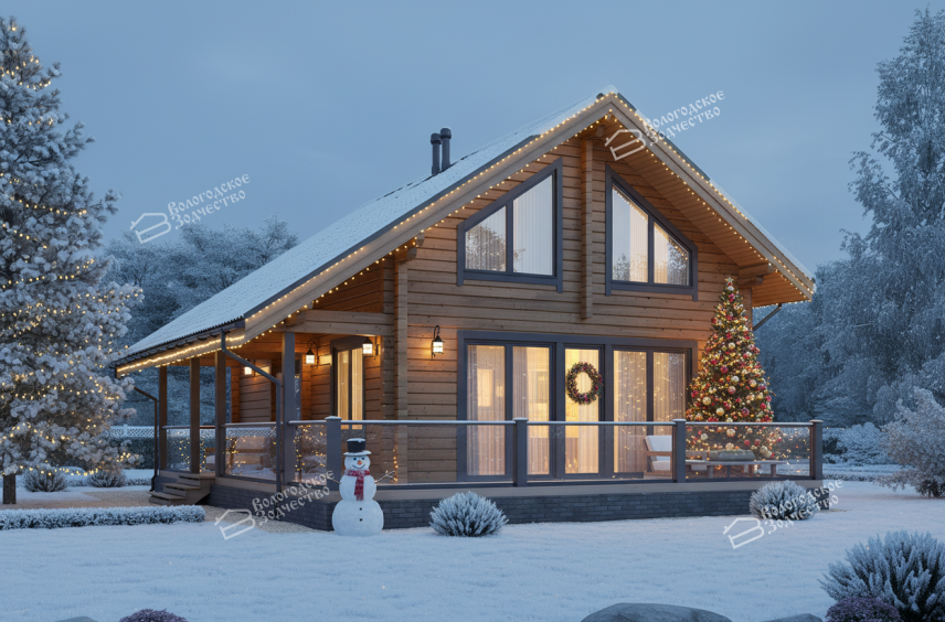 Дом из профилированного бруса VZ-392 