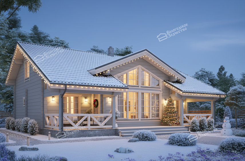 Дом из клееного бруса VZ-393