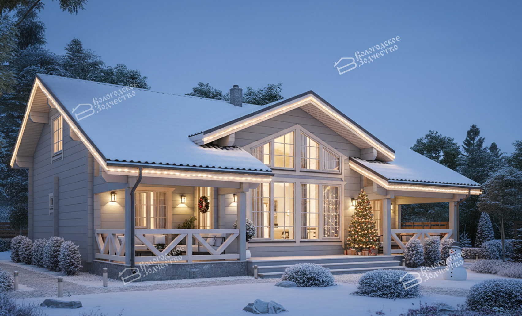 Дом из профилированного бруса VZ-393