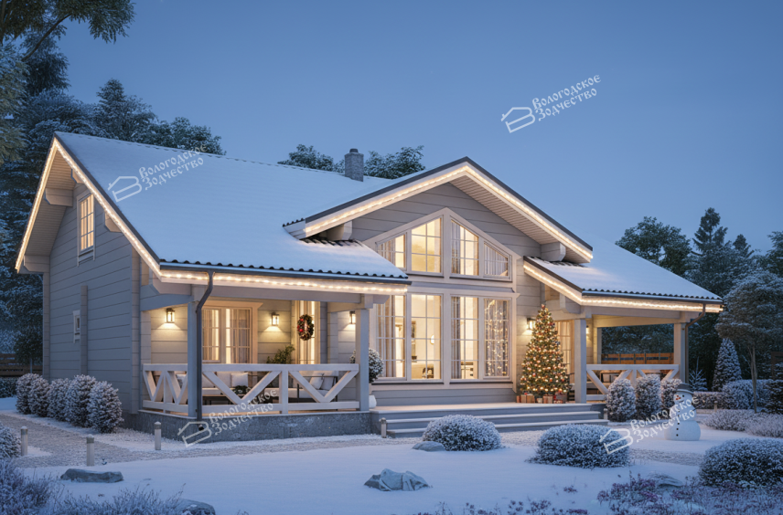 Дом из профилированного бруса VZ-393