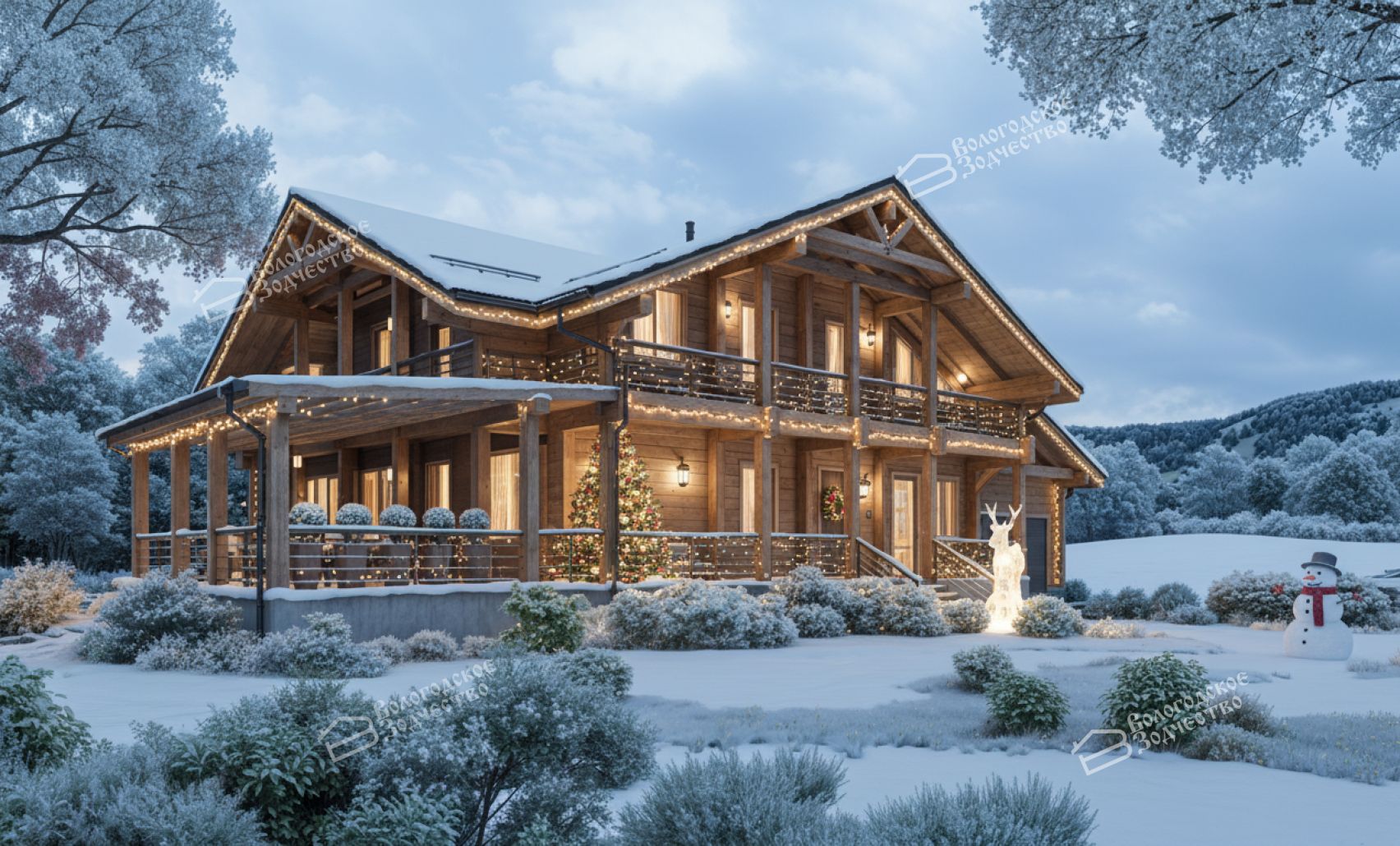 Дом из клееного бруса VZ-395 