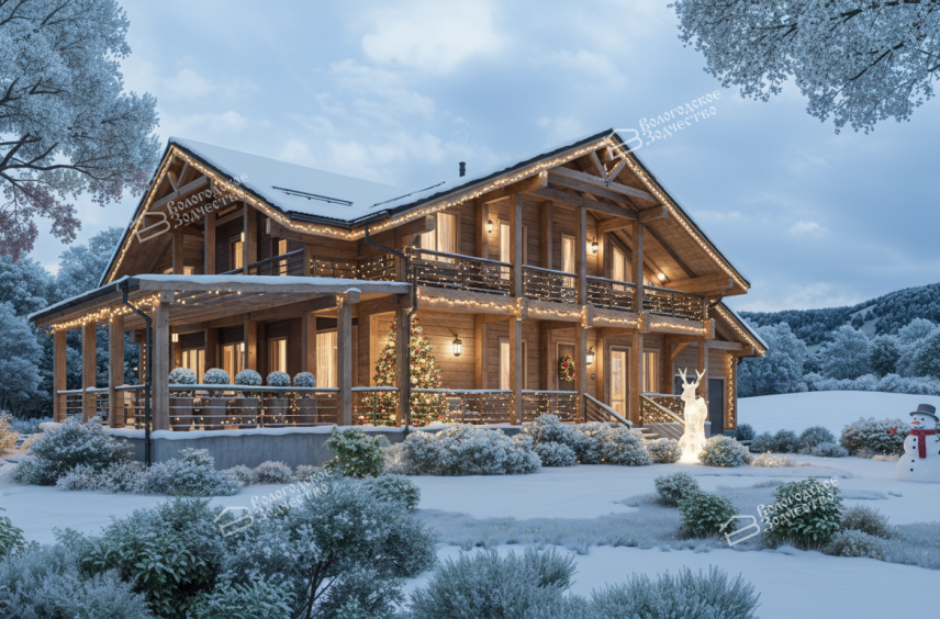 Дом из клееного бруса VZ-395 