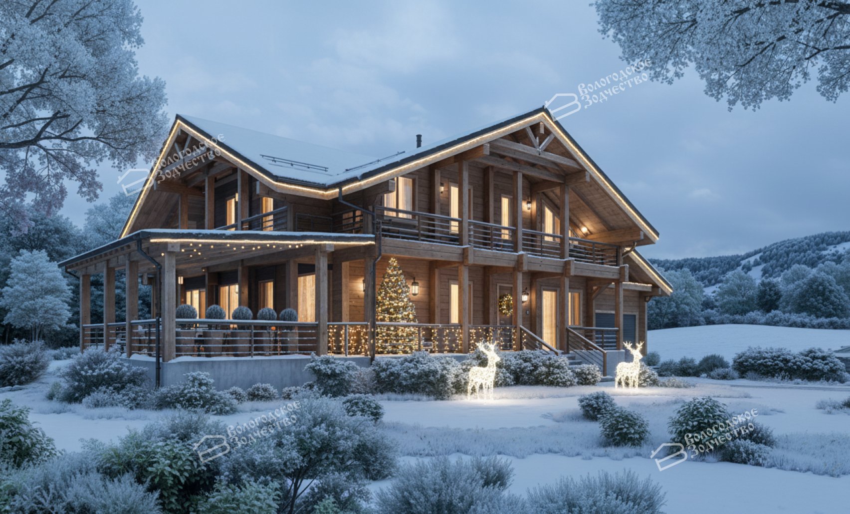 Дом из профилированного бруса VZ-395 