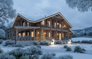 Дом из профилированного бруса VZ-395 