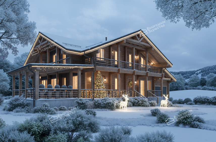 Дом из профилированного бруса VZ-395 