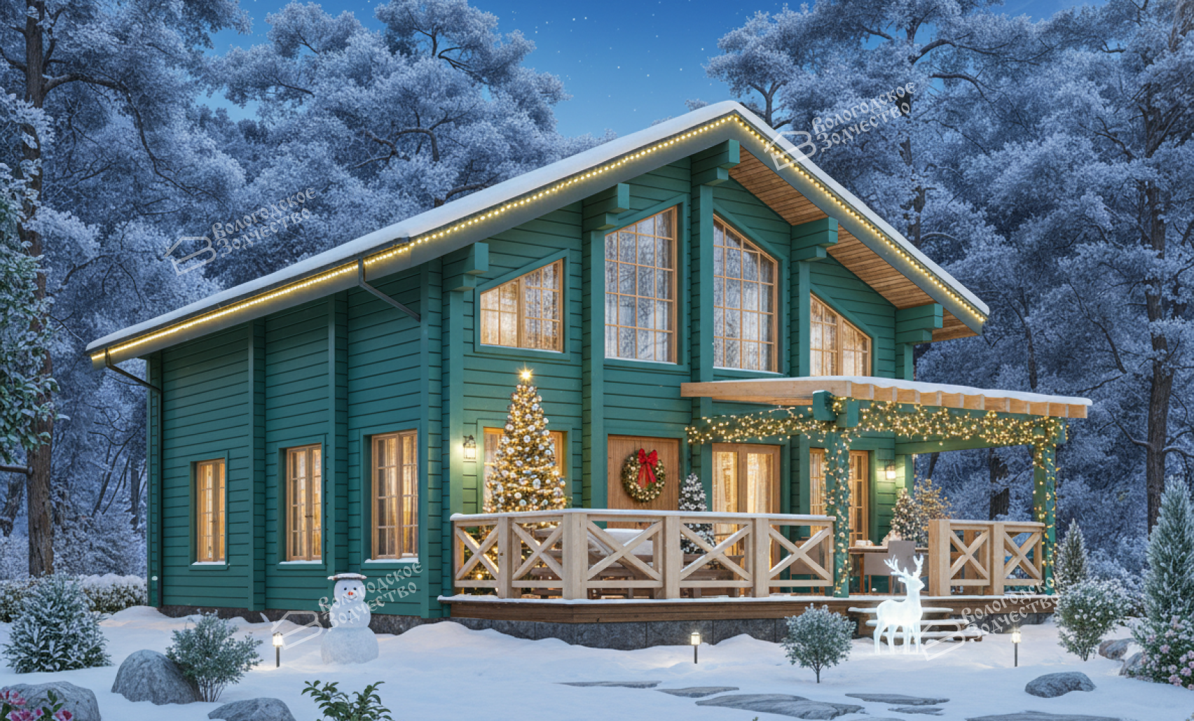 Дом из профилированного бруса VZ-396