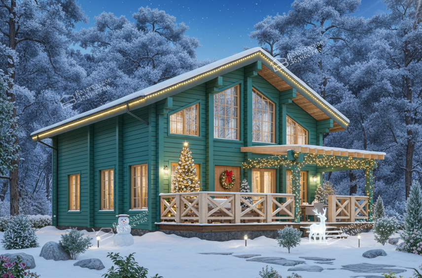 Дом из профилированного бруса VZ-396