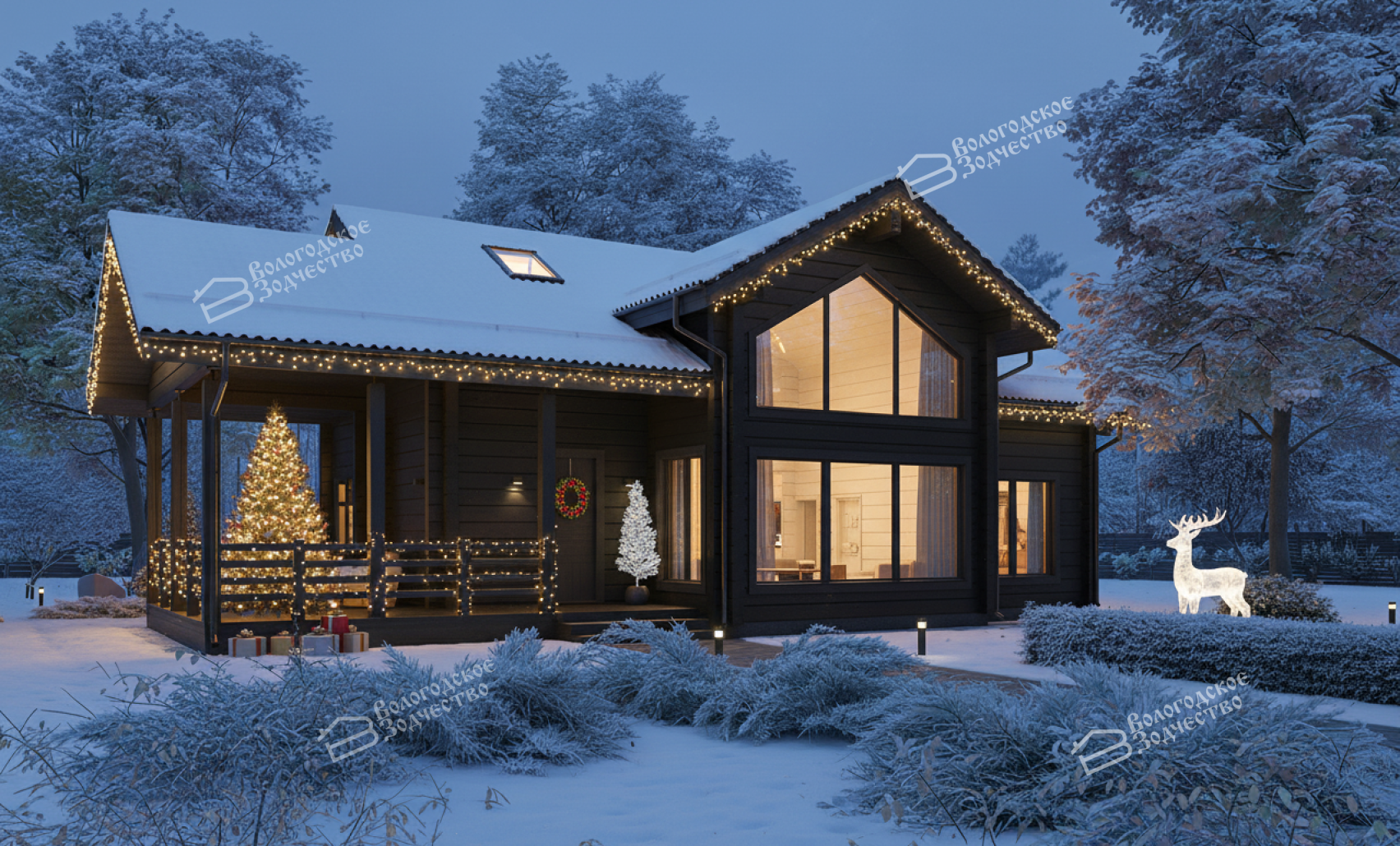 Дом из клееного бруса VZ-398 