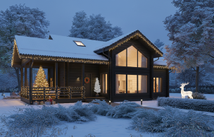 Дом из клееного бруса VZ-398 