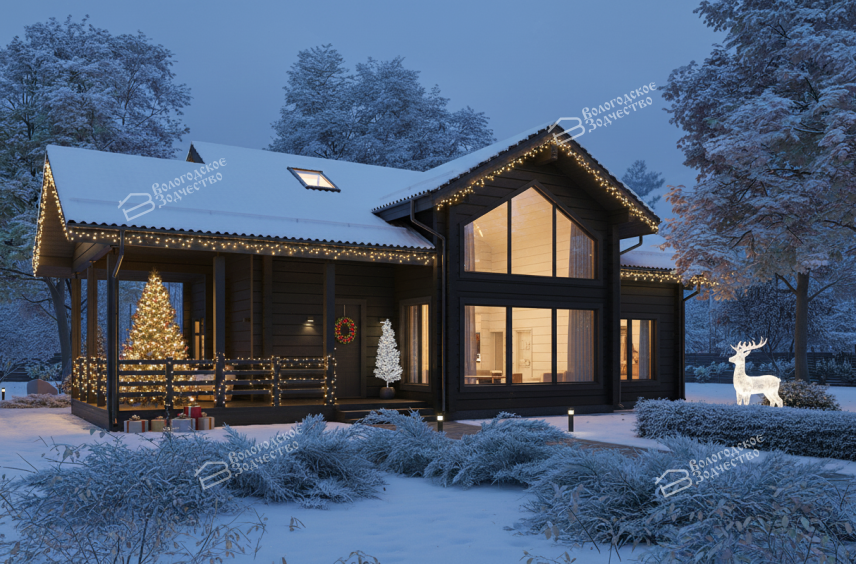 Дом из клееного бруса VZ-398 