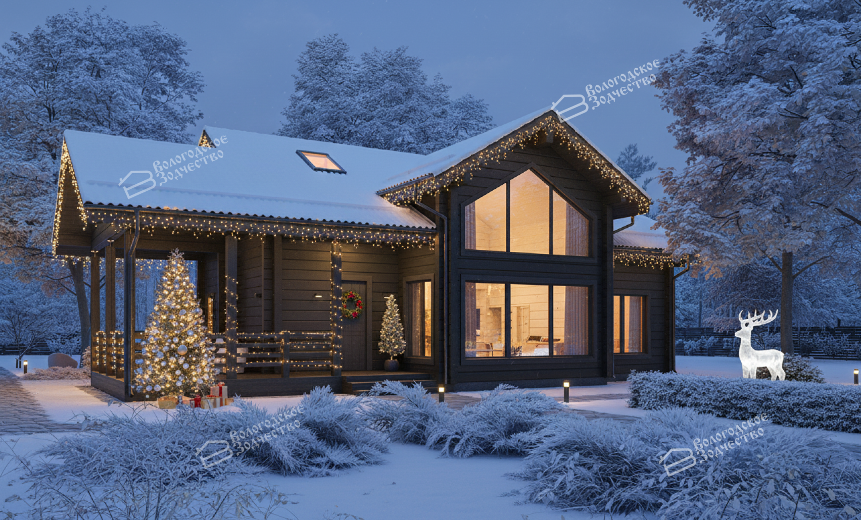 Дом из профилированного бруса VZ-398 