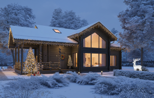 Дом из профилированного бруса VZ-398 