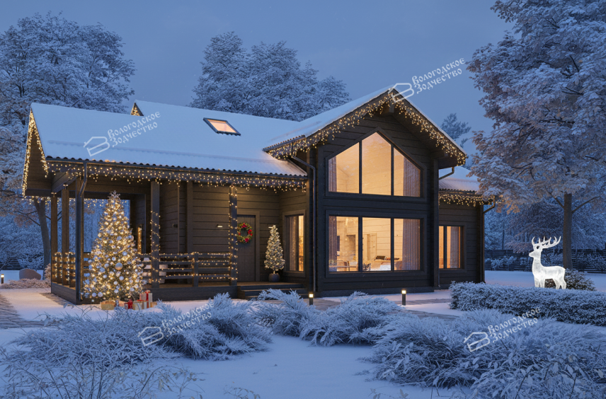 Дом из профилированного бруса VZ-398 