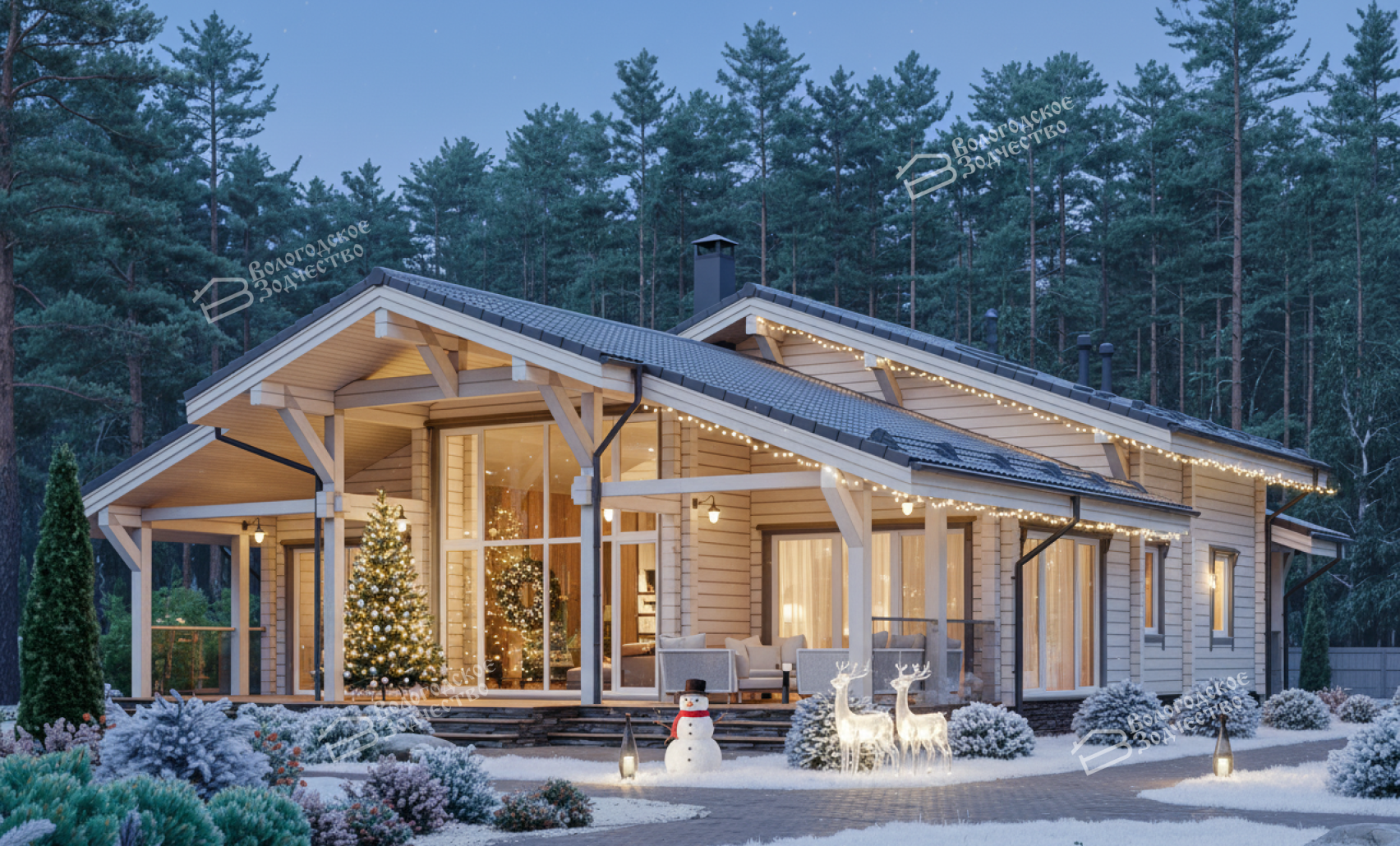 Дом из клееного бруса VZ-401