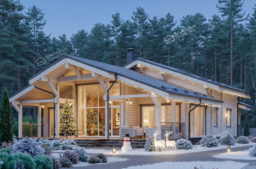 Дом из клееного бруса VZ-401