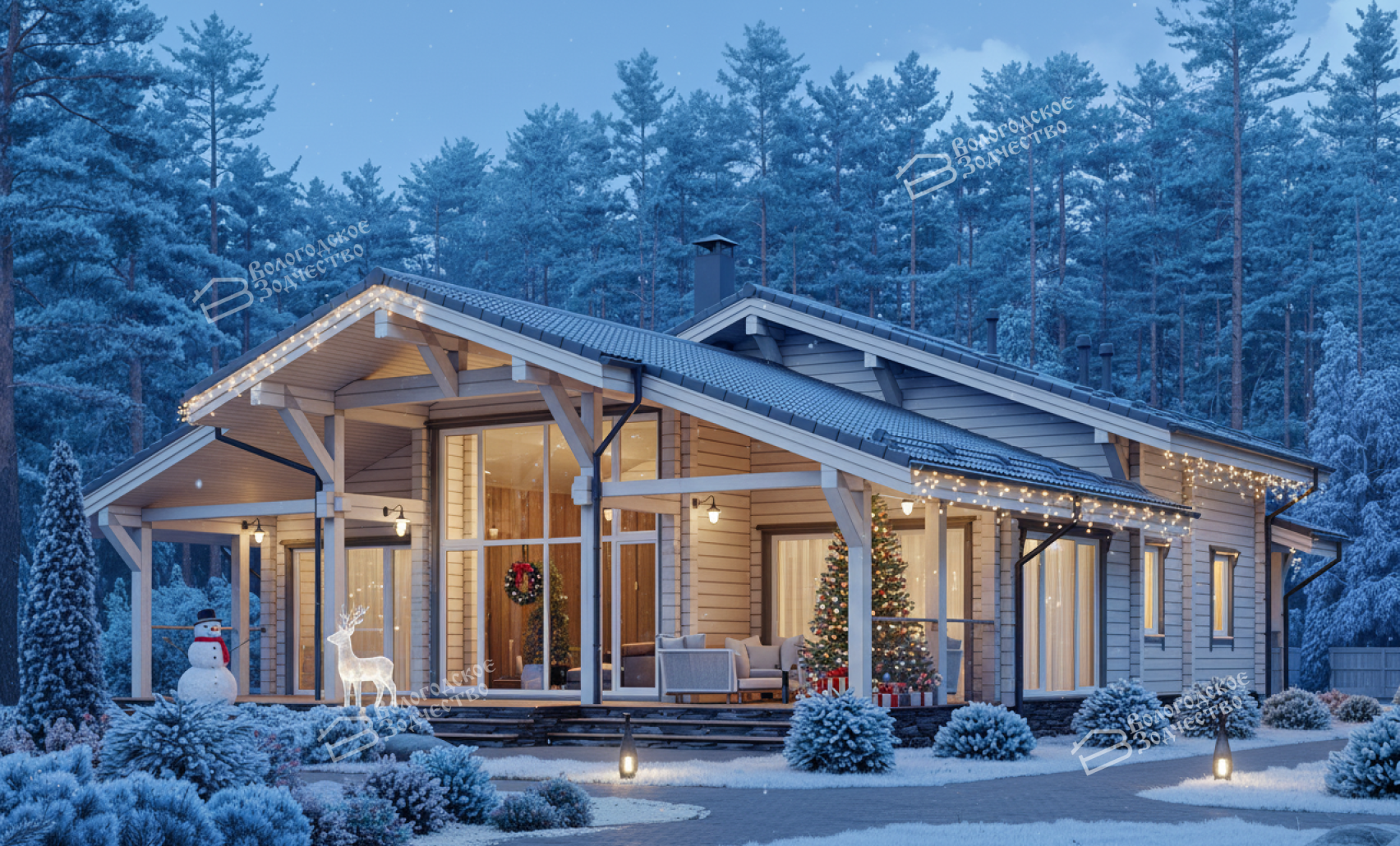 Дом из профилированного бруса VZ-401