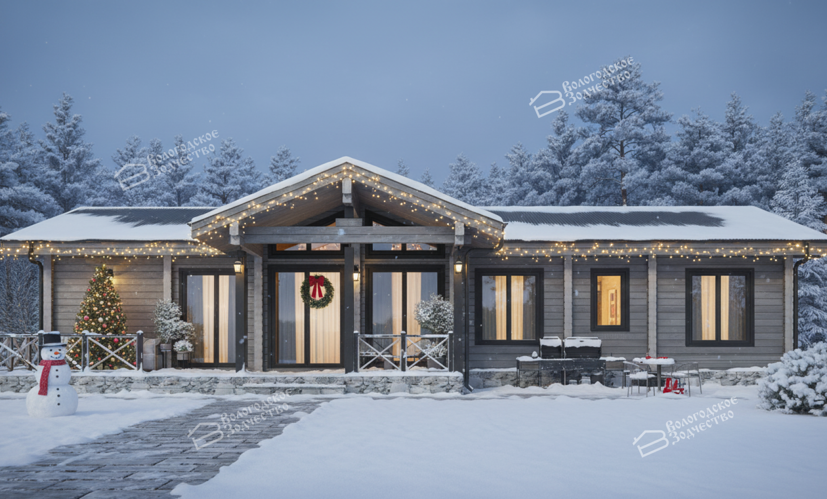 Дом из профилированного бруса VZ-404