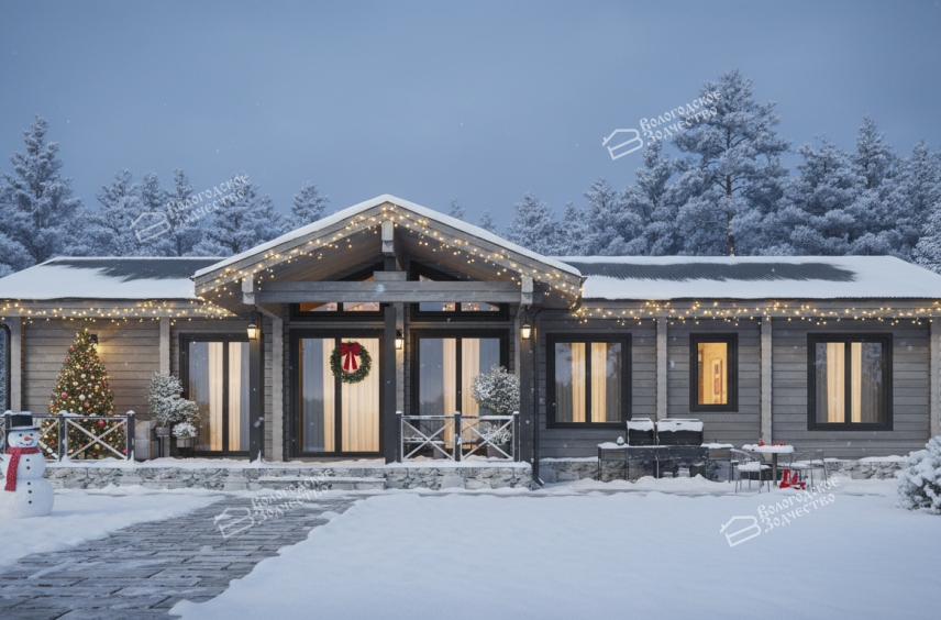 Дом из профилированного бруса VZ-404