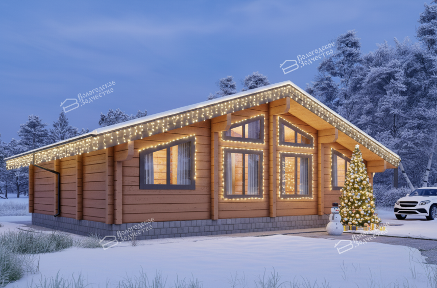 Дом из клееного бруса VZ-405 