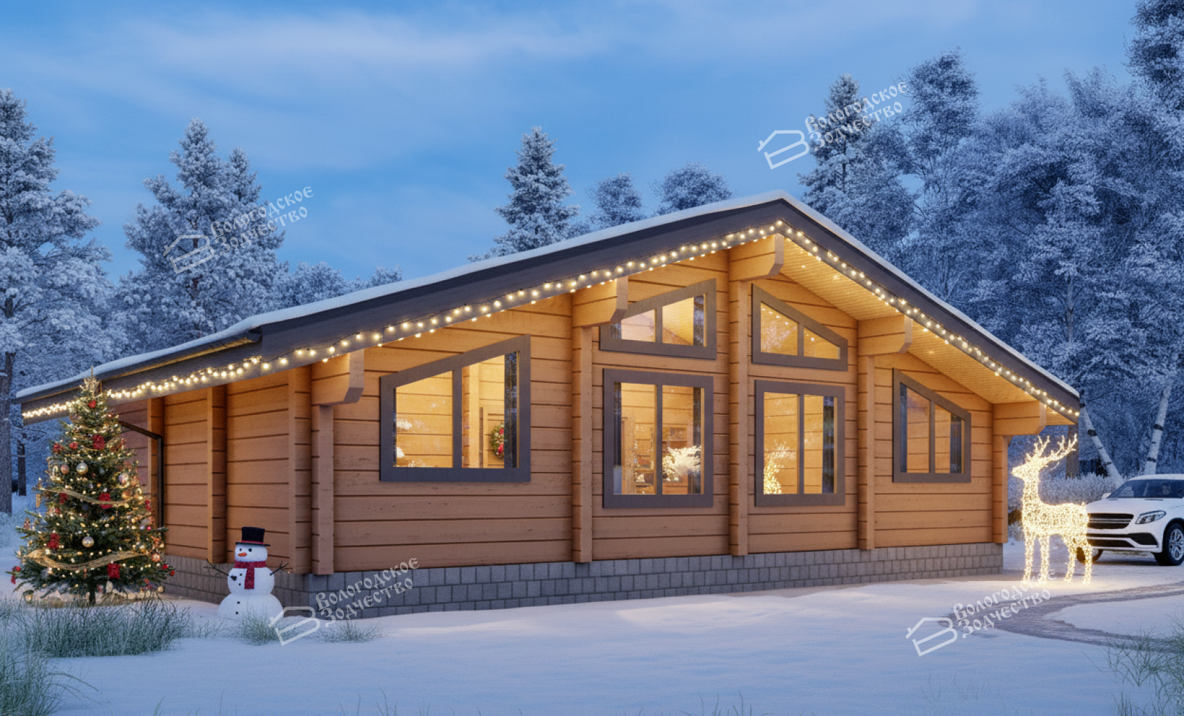 Дом из профилированного бруса VZ-405 