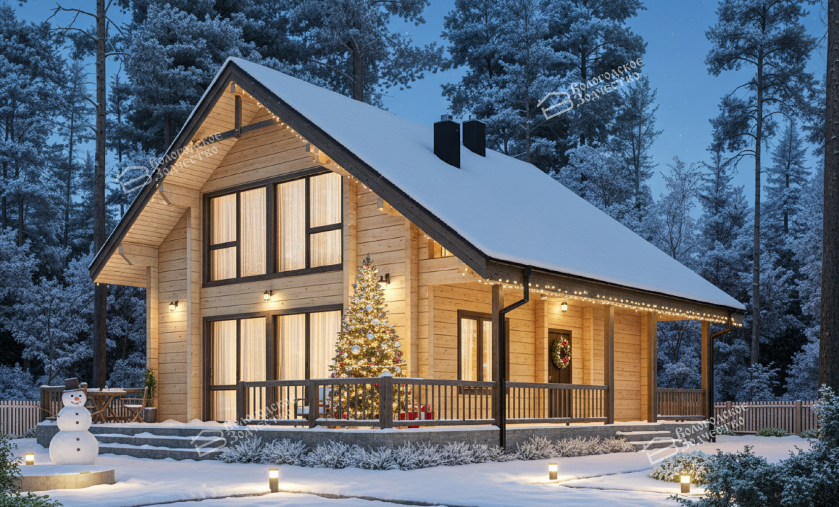 Дом из клееного бруса VZ-407