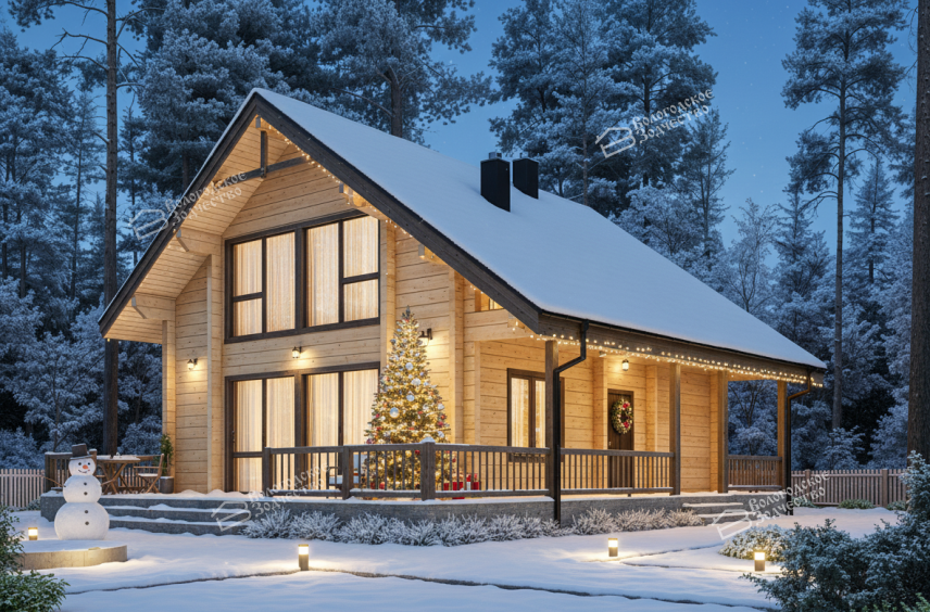 Дом из клееного бруса VZ-407