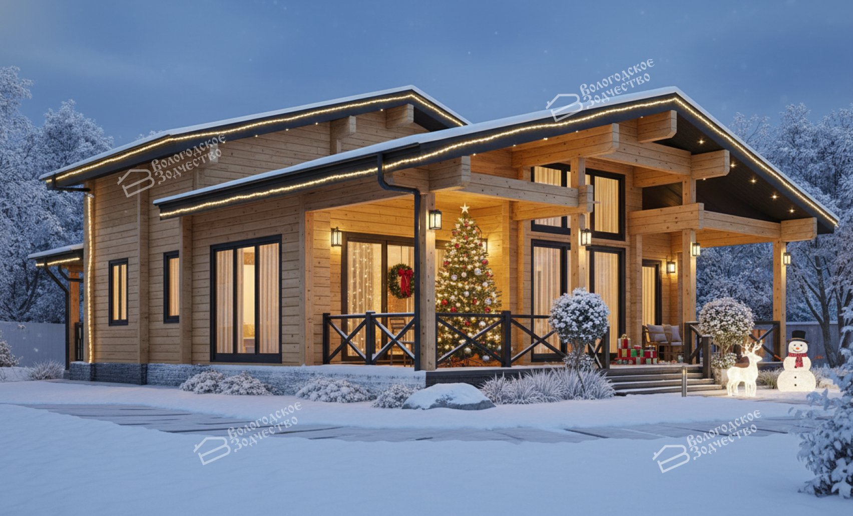 Дом из клееного бруса VZ-408