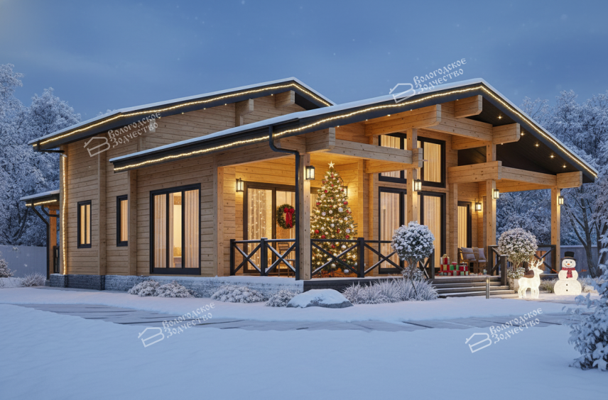 Дом из клееного бруса VZ-408