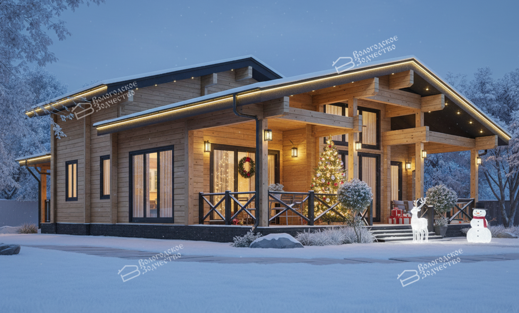 Дом из профилированного бруса VZ-408