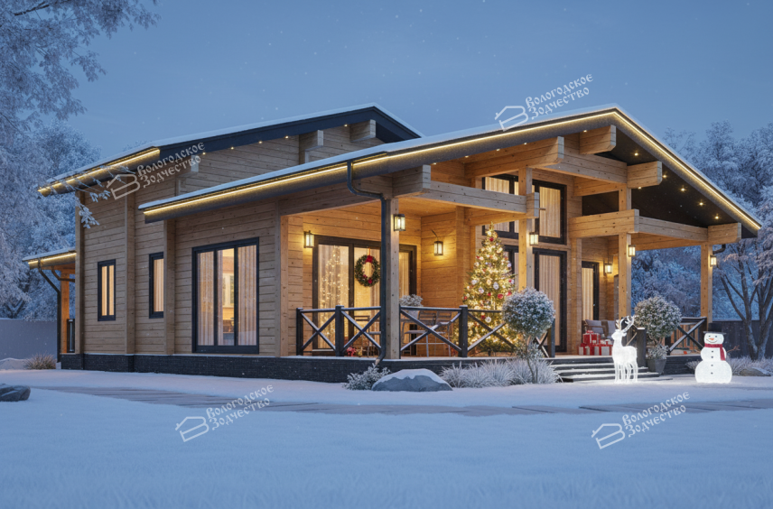 Дом из профилированного бруса VZ-408